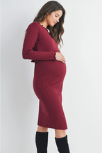 Load image into Gallery viewer, Kay Ribbed Nursing &amp; Maternity Dress

