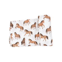 Load image into Gallery viewer, Horse Swaddle Blanket
