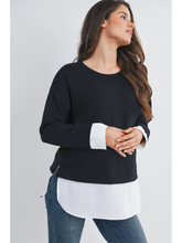 Load image into Gallery viewer, Layla Twofer Pullover Top
