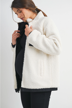 Load image into Gallery viewer, Teddy Fleece Zip-Up Maternity Jacket
