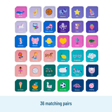 Load image into Gallery viewer, Boys Memory Matching Game 72 Pc - 36 Pairs
