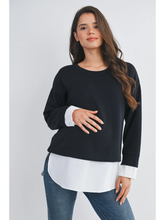 Load image into Gallery viewer, Layla Twofer Pullover Top
