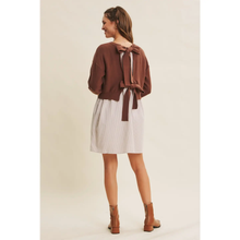 Load image into Gallery viewer, Coffee Date Back Bow Dress
