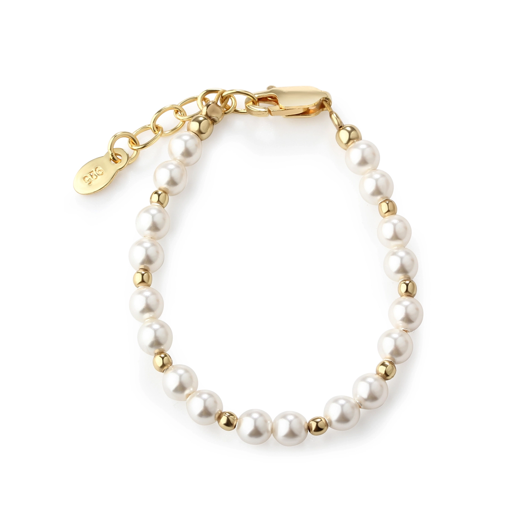14K Gold-Plated Pearl Bracelet
