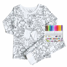 Load image into Gallery viewer, No Tricks All Treats PJ Set
