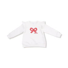 Load image into Gallery viewer, Candy Canes Ruffle Sweatshirt
