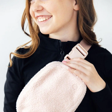Load image into Gallery viewer, Light Pink Fleece Belt Bag
