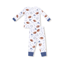 Load image into Gallery viewer, Navy Touchdown Time PJ Set

