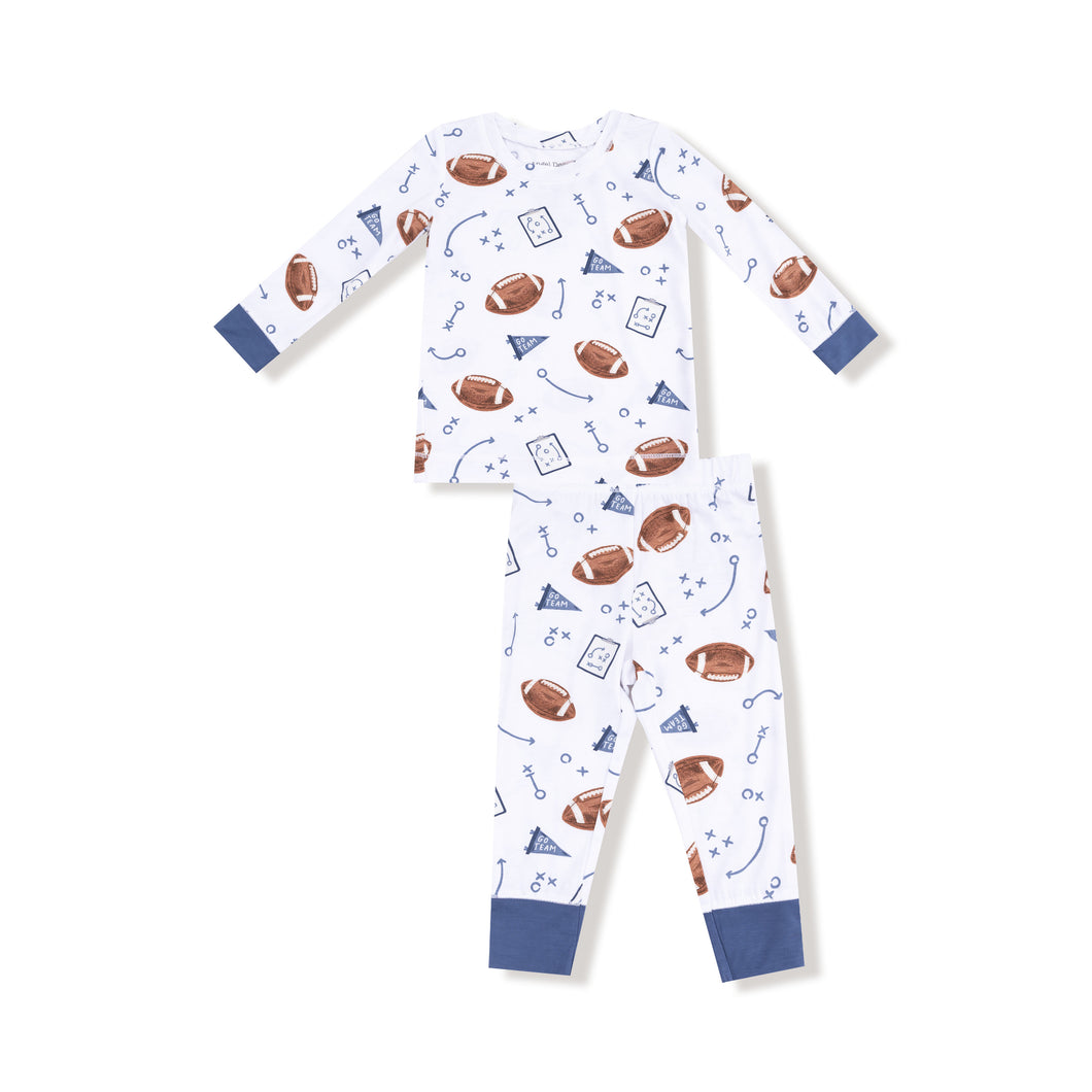 Navy Touchdown Time PJ Set
