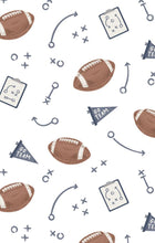 Load image into Gallery viewer, Navy Touchdown Time PJ Set
