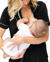 Load image into Gallery viewer, Clea Bamboo Maternity &amp; Postpartum Short Sleeve Pajama Set (More Colors)
