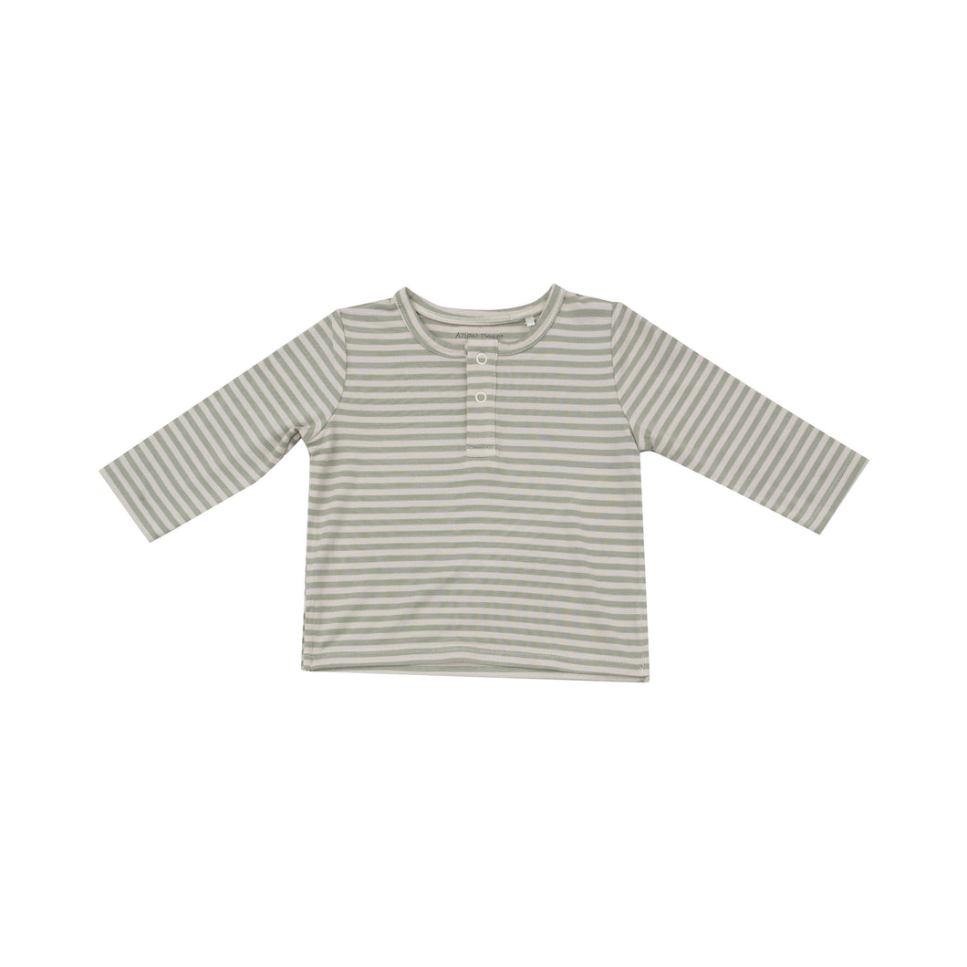 Desert Sage Stripe Henley