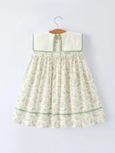 Load image into Gallery viewer, Vintage Floral Duck Embroidery Spring Dress
