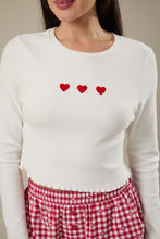 Load image into Gallery viewer, Heart Embroidered Top
