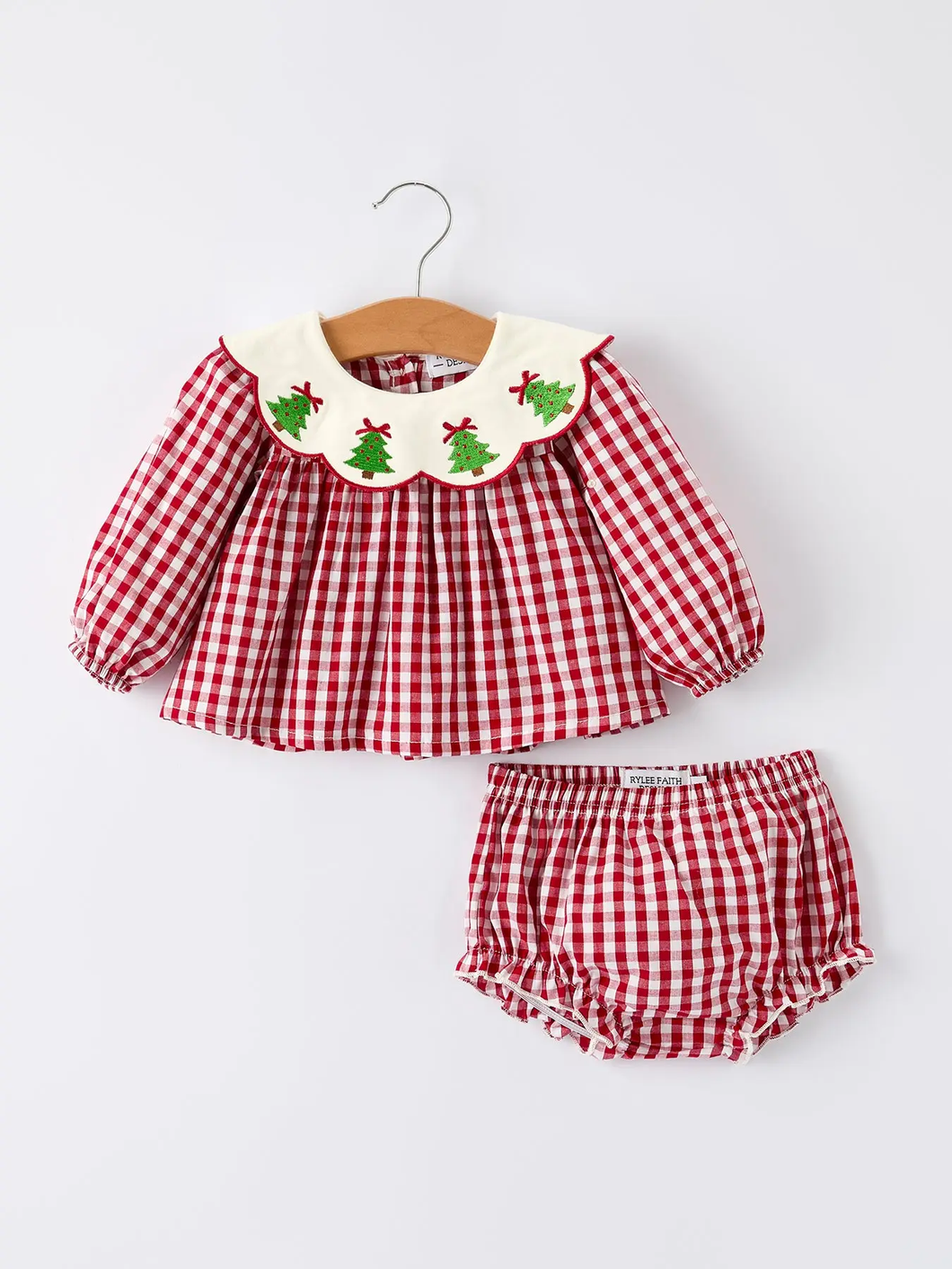 Gingham Christmas Tree Set