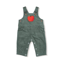 Load image into Gallery viewer, Apple Applique Corduroy Overall
