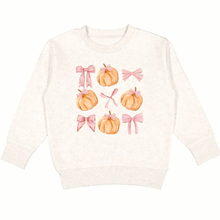 Load image into Gallery viewer, Pumpkin &amp; Bows Sweatshirt
