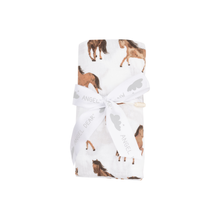 Load image into Gallery viewer, Horse Swaddle Blanket
