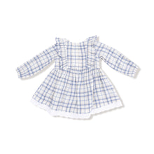 Load image into Gallery viewer, Blue Plaid Dress &amp; Diaper Cover
