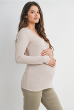 Load image into Gallery viewer, Skylar Ribbed Henley
