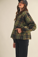 Load image into Gallery viewer, Plaid Quilted Jacket with Corduroy
