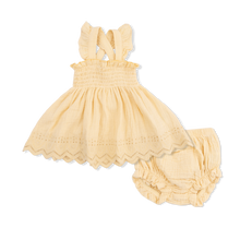 Load image into Gallery viewer, Italian Straw Smocked Top &amp; Bloomer
