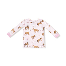 Load image into Gallery viewer, Pink Horses PJ Set
