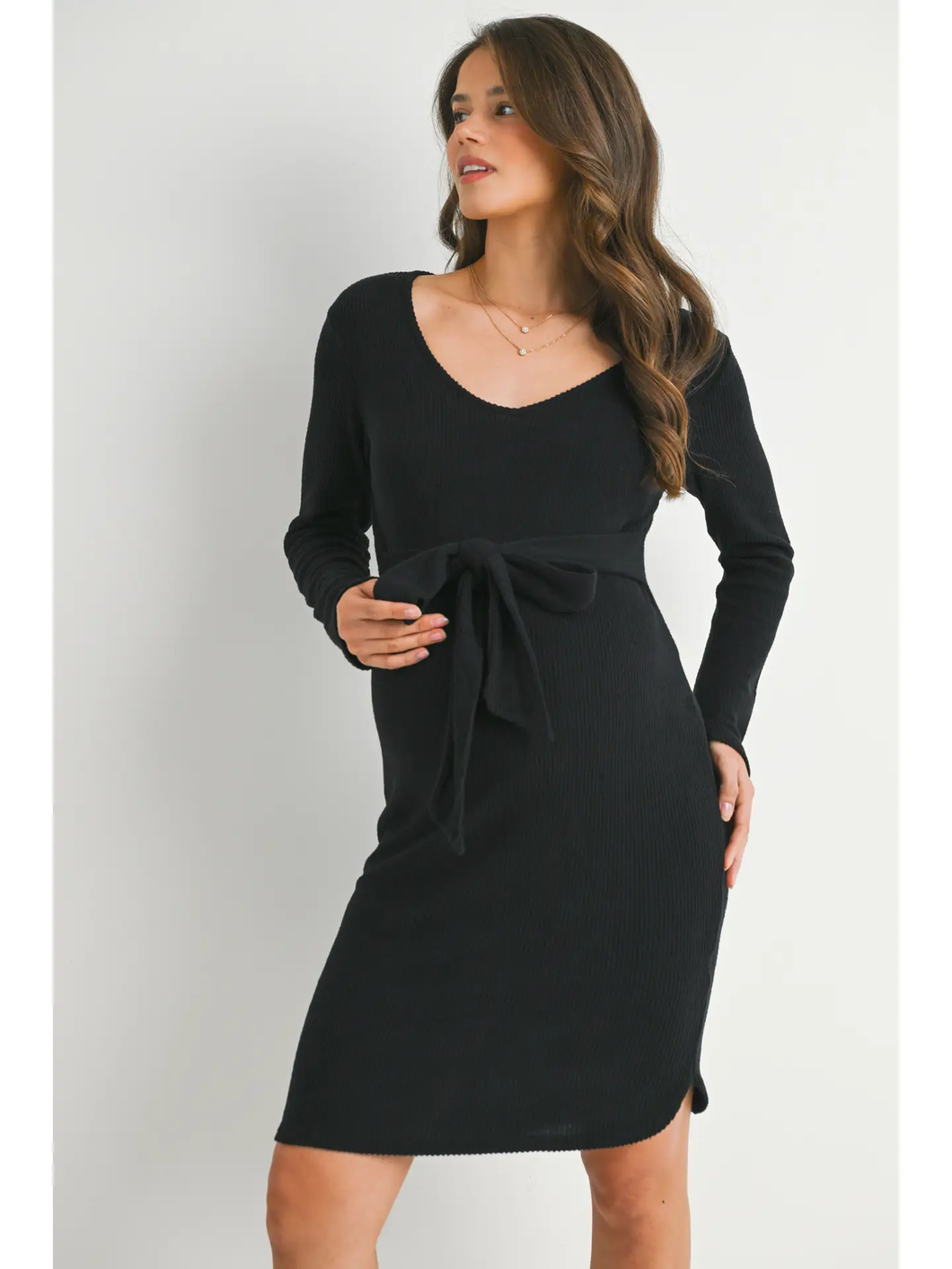 Darlene Ribbed Knit Dress