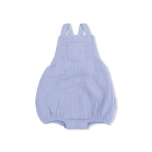 Load image into Gallery viewer, Muslin Blue Blizzard Sunsuit
