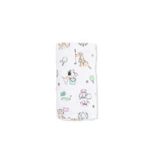Load image into Gallery viewer, Country Club Dogs Pink Swaddle
