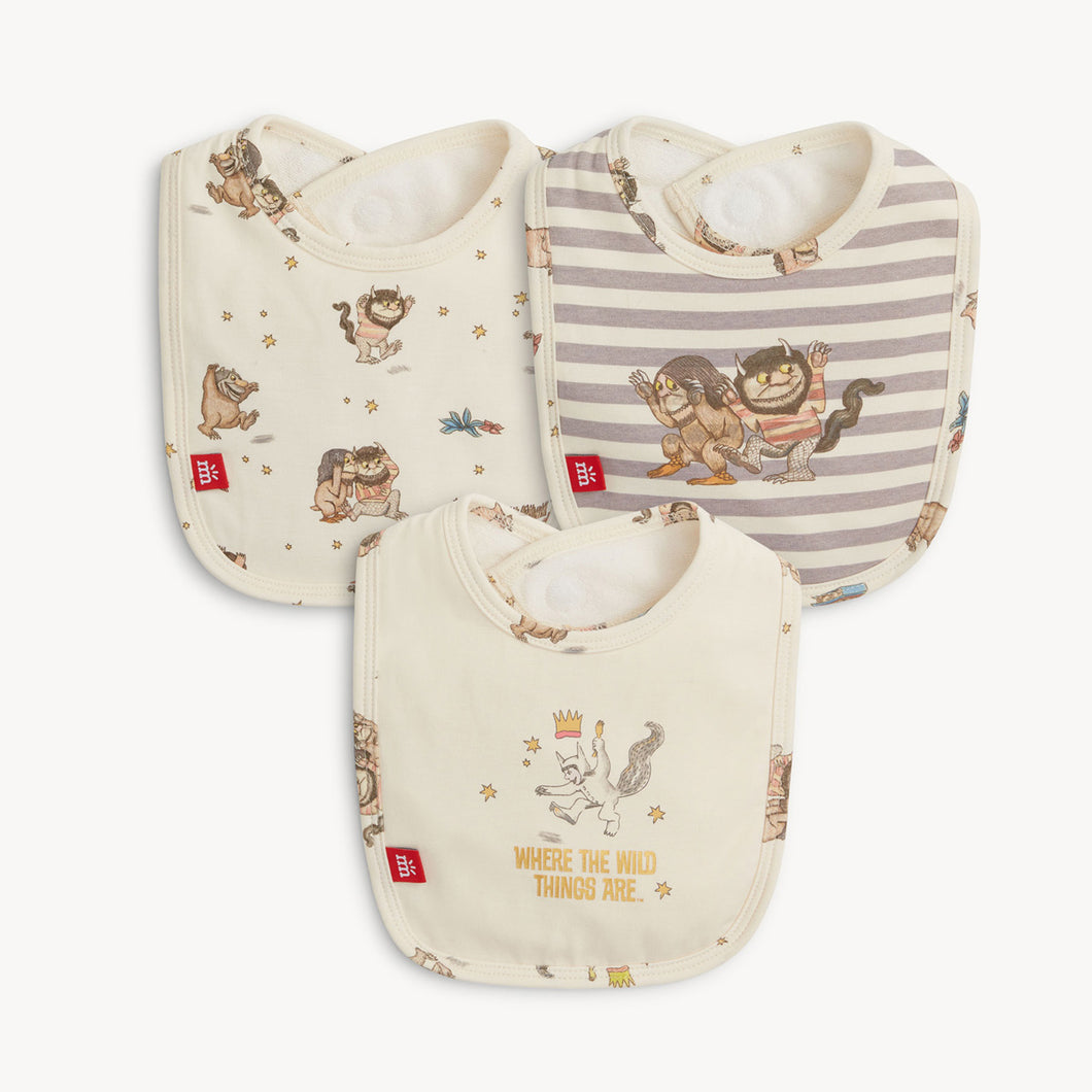 Where The Wild Things Are 3Pk Bibs
