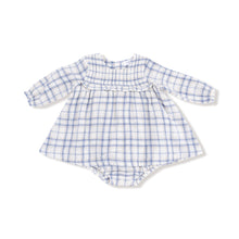 Load image into Gallery viewer, Blue Plaid Ruffle Bubble
