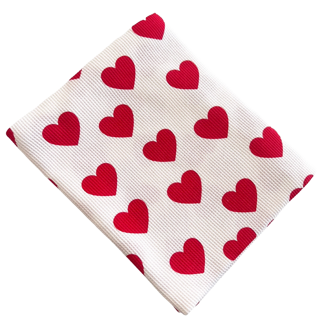 Organic Cotton Red Heart Swaddle