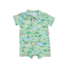 Load image into Gallery viewer, Golf Oasis Animals Polo Romper
