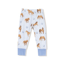 Load image into Gallery viewer, Blue Horses PJ Set
