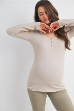 Load image into Gallery viewer, Skylar Ribbed Henley
