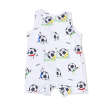 Load image into Gallery viewer, Soccer Balls Playing Soccer Romper
