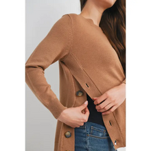 Load image into Gallery viewer, Luann Side Button Sweater

