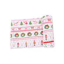 Load image into Gallery viewer, Sugar Plum Nutcracker Fair Isle Swaddle
