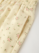 Load image into Gallery viewer, Floral Beige Denim Trousers

