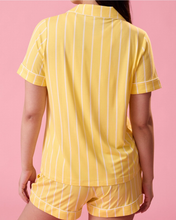 Load image into Gallery viewer, Clea Dandelion Stripe PJ Set
