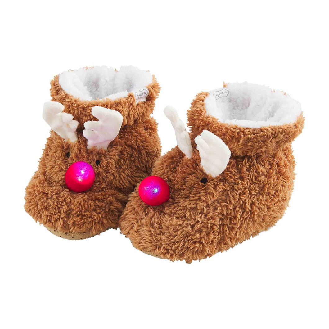 Reindeer Light-Up Slippers