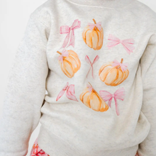 Load image into Gallery viewer, Pumpkin &amp; Bows Sweatshirt
