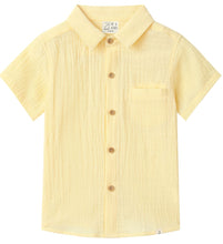 Load image into Gallery viewer, Lemon Button Up Top
