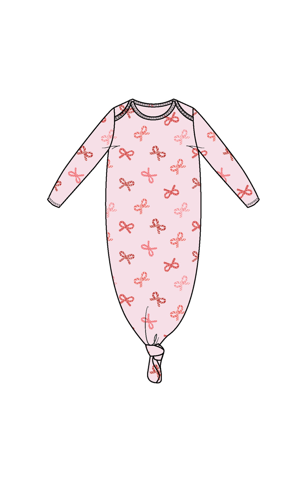 Candy Cane Bows Knotted Gown
