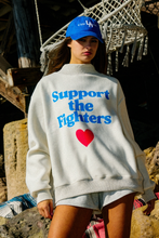 Load image into Gallery viewer, Fck Cancer Mock Neck Reversible Sweatshirt
