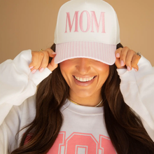 Load image into Gallery viewer, Pink Mom Gingham Trucker
