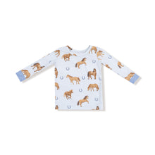 Load image into Gallery viewer, Blue Horses PJ Set
