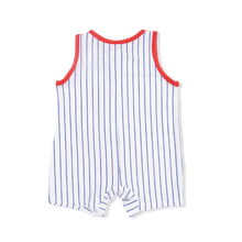 Load image into Gallery viewer, Baseball Stripe Romper
