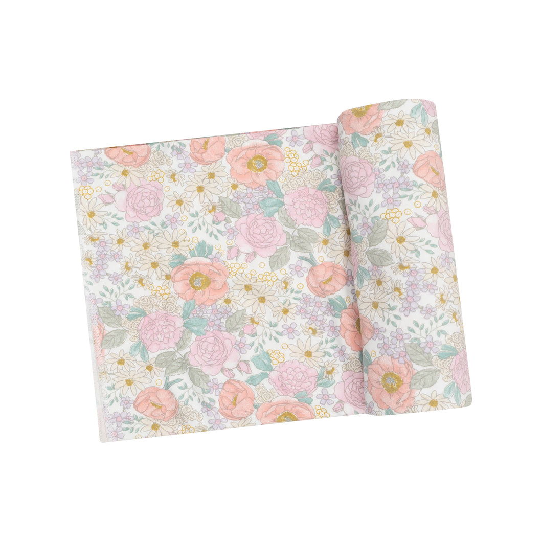 Peonies & Roses Swaddle